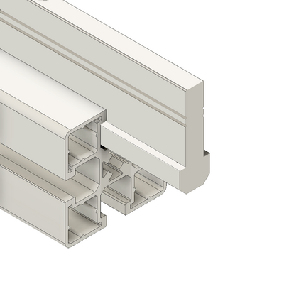 MODULAR SOLUTIONS SLIDE PROFILE<br>PROFILE GUIDE 40MM FOR ALUMINUM PANELS